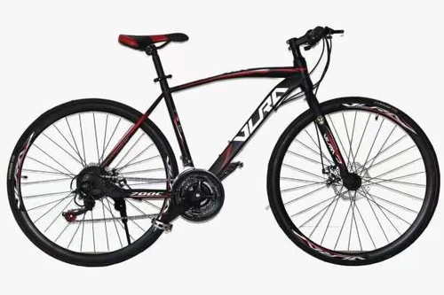 27 inch Road Bike 21 Speed Carbon Steel Disc Brake Bike RED