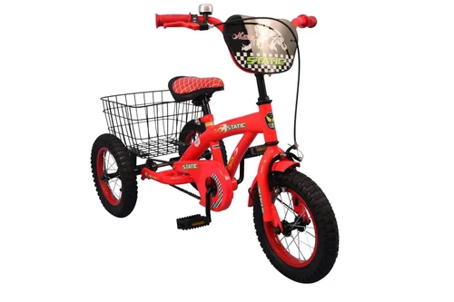 Children’s Tricycles, Riding Auxiliary 12 inch Tricycles red