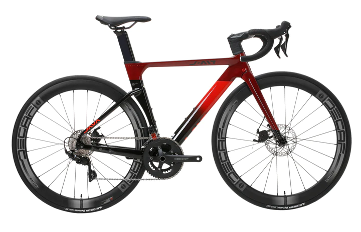 JAVA J-AIR Fuoco Carbon Road Bike with Carbo Wheel red