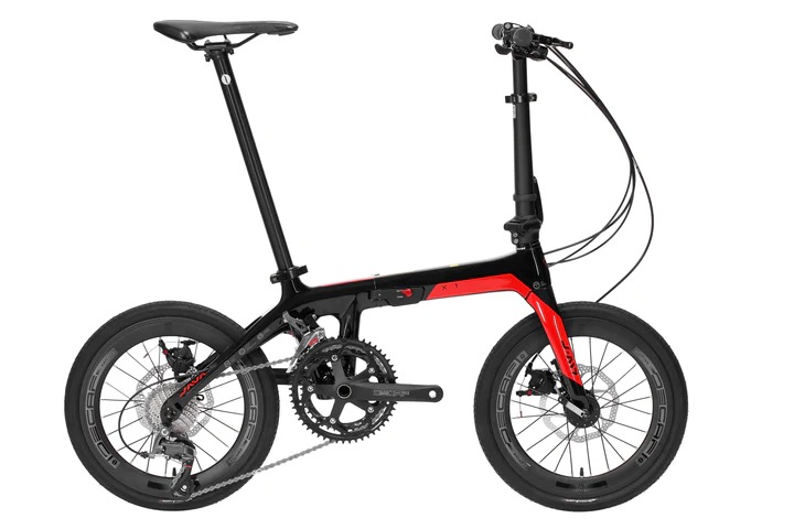 JAVA J-Air X1 Carbon Folding Bike 16 Inch red black