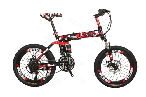 Land Rover Army Edition Foldable Bike 20inch 21 Speed Red