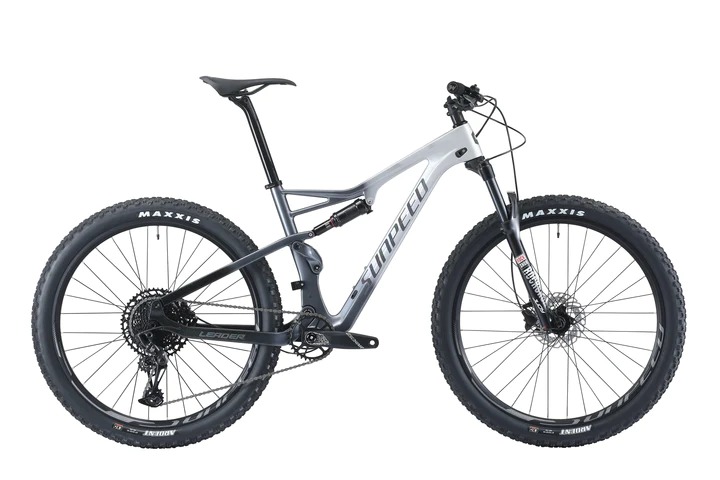 Sunpeed Leader Carbon Dual Suspension 27.5 29 inch Mountain Bike GREY