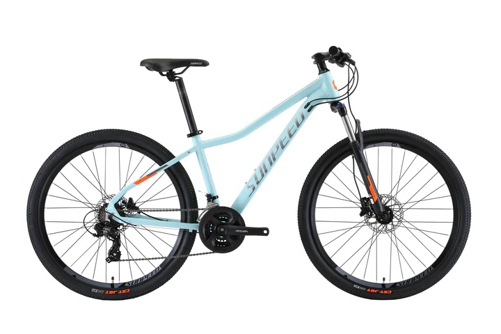 Sunpeed Stella 27.5 inch Mountain Bike Cross Country Cycles 24 speed blue