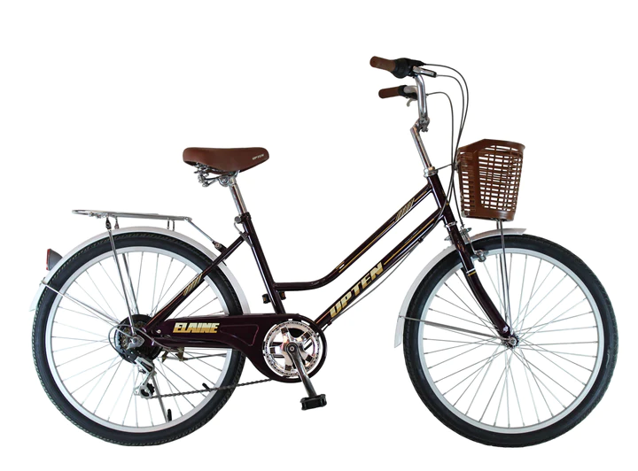 Upten Elaine 24 inch City Bike Urban Bicycle dark-ref