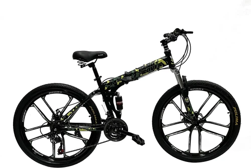 VLRA BIKE 26 inch Land Rover 24 Speed Mountain Bike Folding Bike GREEN