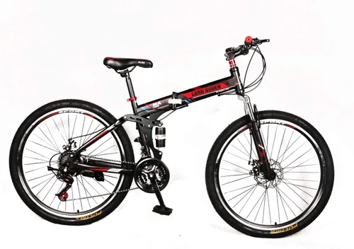 VLRABIKE Land Rover 26 inch 24speed Folding Bicycle black red